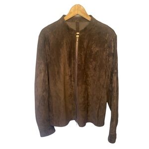 Mens Calf Hide Brown Italian Jacket 50